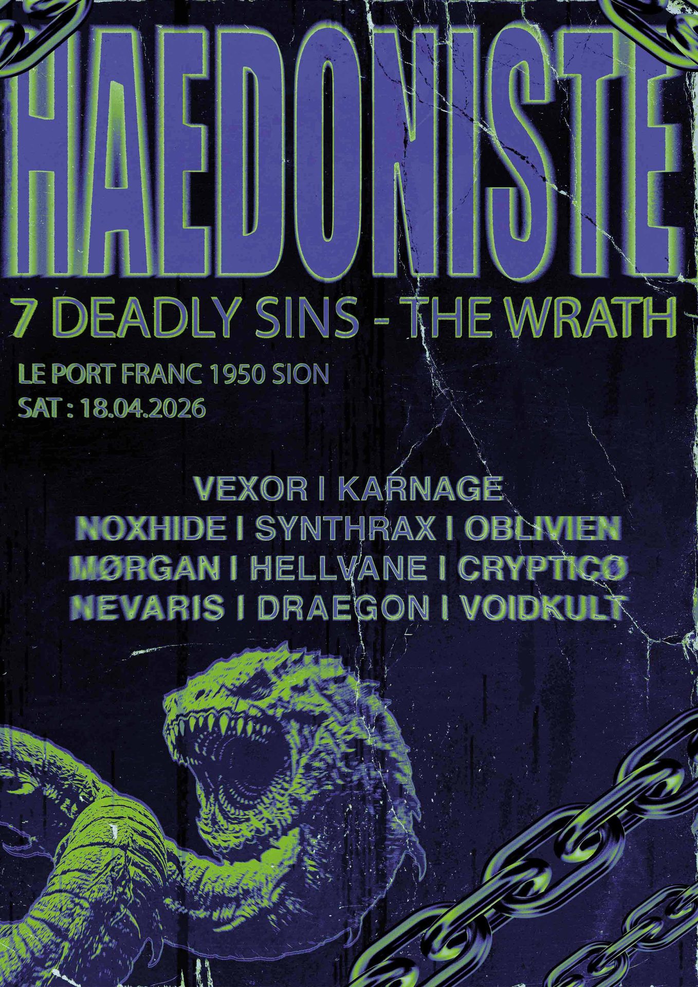 Flyer UCR soirée techno – Déclinaison 1